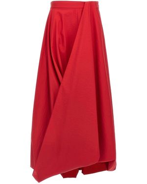 Brunello Cucinelli Cotton Skirt - Red