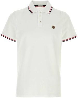 Moncler Piquet Polo Shirt - White