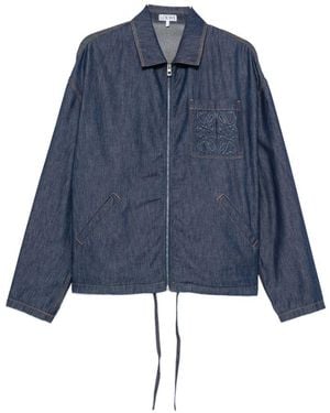 Loewe Denim Zipped Jacket - Blue
