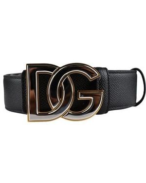 Dolce & Gabbana Dolce&Gabbana Leather Belt - Black
