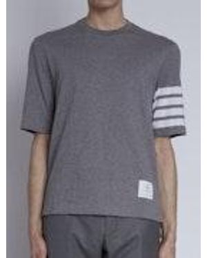 Thom Browne 4-Bar T-Shirt - Gray