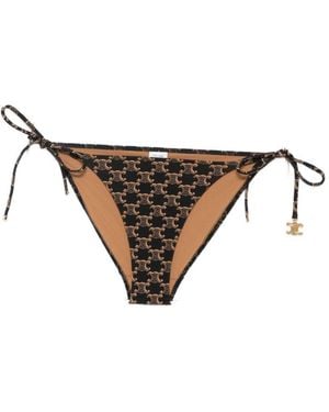 Celine Triomphe Bikini Bottom - Brown