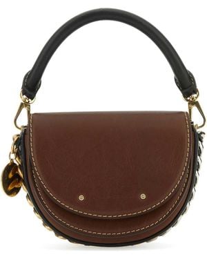 Stella McCartney Two Tone Alter Mat Frayme Handbag - Brown