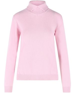Jil Sander Wool Turtleneck Sweater - Pink