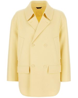 Fendi Clothing Coats - Yellow