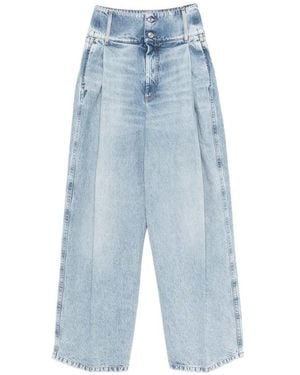 Sportmax Pleated Jeans - Blue
