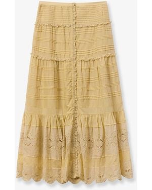Isabel Marant Marant Etoile Paoline Organic Cotton Skirt - Yellow