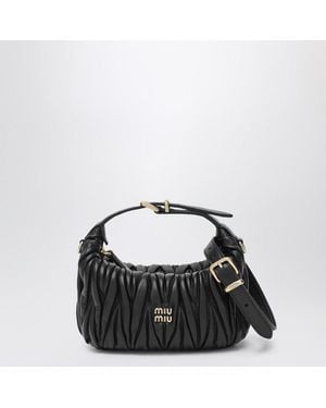 Miu Miu Matelassã Nappa Pouch - Black