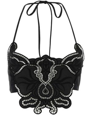 Blumarine Lace Top - Black
