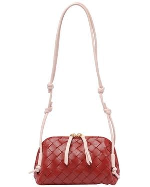 Bottega Veneta Intrecciato Concert Pouch - Red