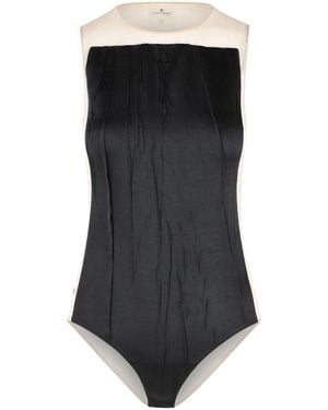 Courreges And Polyester Bodysuit - Black