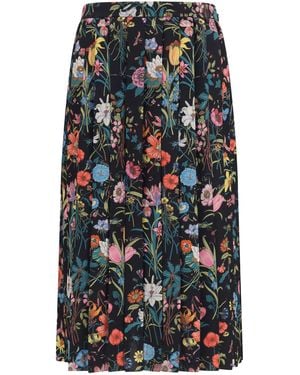 Gucci Skirt Flora Silk Midi/Multicolour - Multicolor