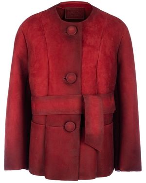 Prada Clothing Blazers & Gilets - Red