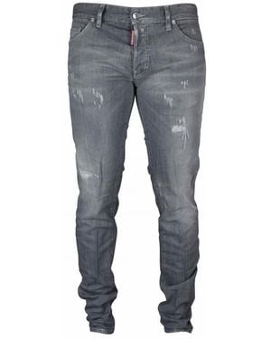 DSquared² Light Slim-Fit Jeans With Distressed Details - Blue