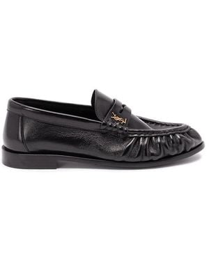 Saint Laurent 'Le Loafer' Penny Slippers - White