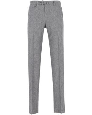 Tagliatore 100S Wool Tag Pants - Gray