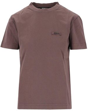 Jacquemus Cotton T-Shirt - Purple