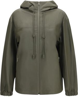 Bottega Veneta Nappa Leather Jacket Desert Taupe - Green