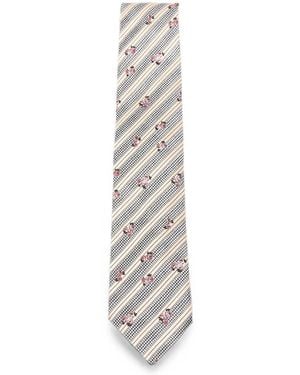 Dries Van Noten Tie 102 Q.4902 M.W.Tie Ecr - White