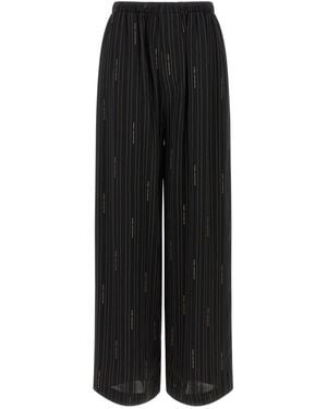 Balenciaga Striped Pants - Black