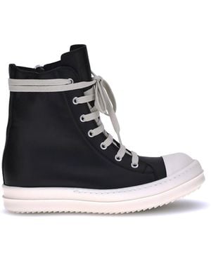 Rick Owens Leather Sneakers - Black
