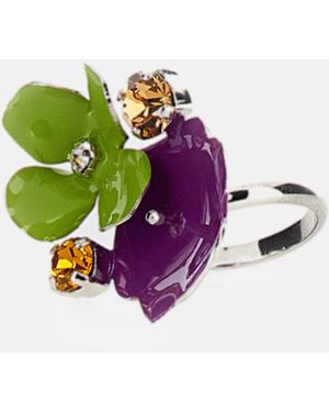Marni Floral Ring With Flower - Multicolor