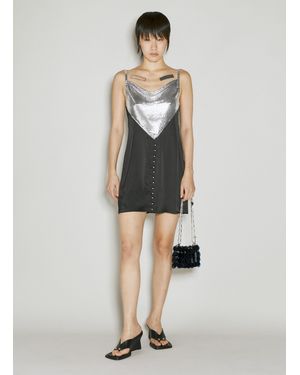 Rabanne Rabanne Contrast Panel Mini Dress - White