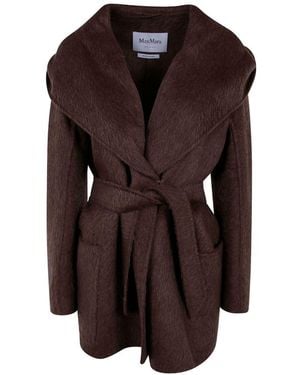 Max Mara Wool Midi Coat - Brown