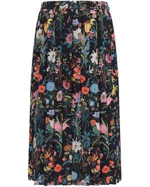 Gucci Skirt Flora Silk Midi/Multicolour - Multicolor