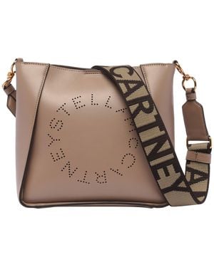 Stella McCartney Logo Crossbody Bag - Brown