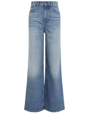 Chloé Highwaisted Wideleg Dream Jeans - Blue