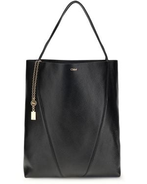 Chloé Chloã Spin Large Tote Bag - Black