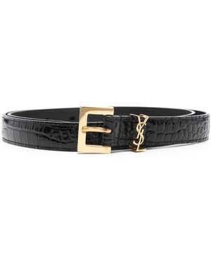 Saint Laurent Belt With Cassandra - Black