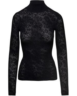 Fendi Lingerie Viscose Top - Black