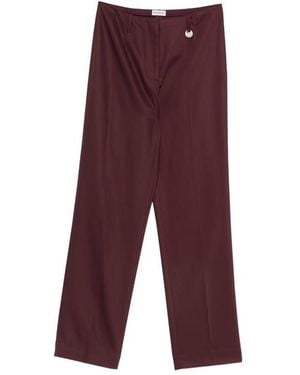 Burberry Straight Pants Wallis Wool - Purple