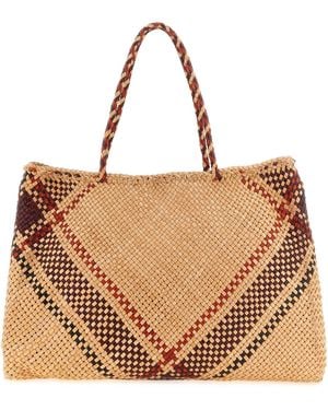 Dragon Diffusion 'Maori Sophie' Large Shopping Bag - Brown
