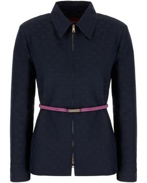 Gucci Clothing Blazers & Gilets - Blue