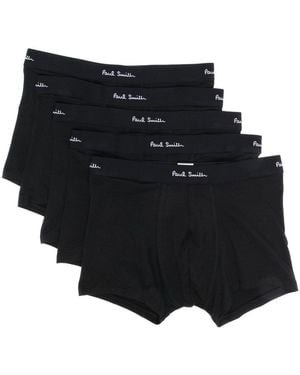 Paul Smith Logo Cotton Trunks - Black