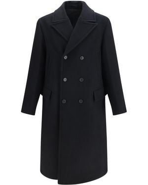 Fendi Wool And Angora Coat - Black