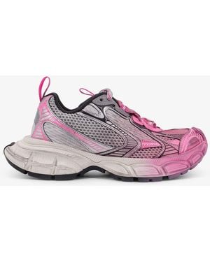 Balenciaga 3Xl Low-Top Mesh Sneakers - Purple