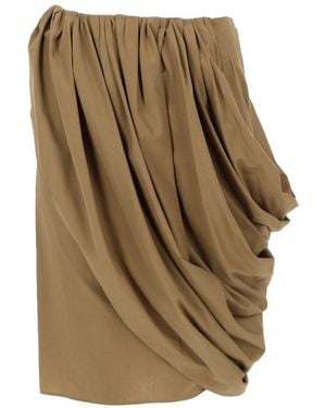 Chloé Mini Cotton Skirt For - Natural