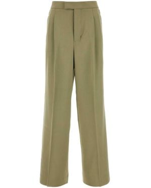 Ami Paris Ami Sage Viscose Blend Pant - Green