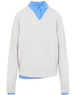 Acne Studios Polo Sweater - Blue