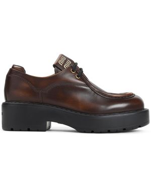 Miu Miu Laced Shoes - Brown