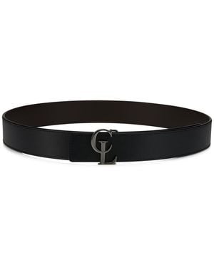 Christian Louboutin Reversible Belt Cl 35Mm - Black