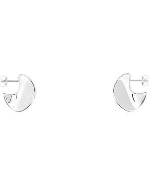 Bottega Veneta Small Disc Earrings - White
