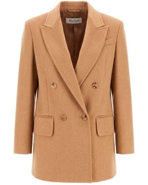 Max Mara Clothing Blazers & Gilets - Brown