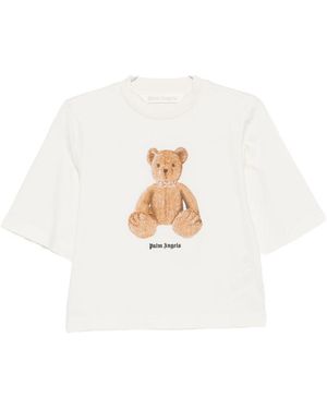Palm Angels Graphic Crew Neck T-Shirt - White