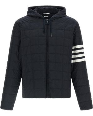 Thom Browne '4Bar' Ripstop Shiny Jacket - Blue