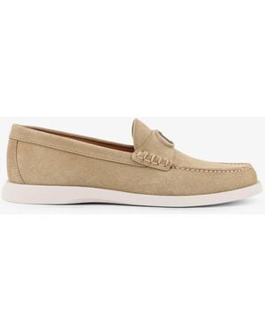 Dior Dior Dh Dior Granvil Suede Loafers - Natural